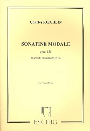 Sonatine modale op.155 pour flute et clarinette en la (a)
