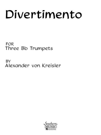 Divertimento for 3 Bb trumpets score and parts