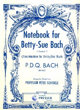 Notebook for Betty-Sue Bach for piano 2 hands