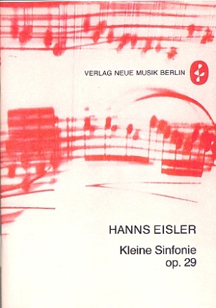 Kleine Sinfonie op.29 fr Orchester Partitur