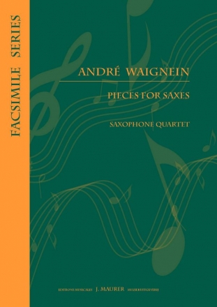 pieces for saxes for satbar saxophones score and parts