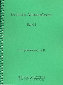 Deutsche Armeemrsche Band 1 fr Blasorchester Soprankornett 2 in B