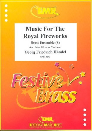 Music For The Royal Fireworks for brass ensemble (8) score and parts