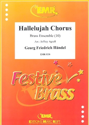 Hallelujah Chorus for 10 brass players score and parts