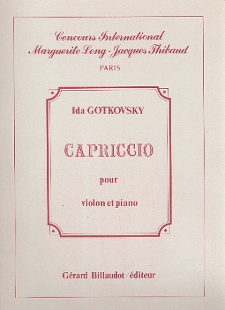 Capriccio pour violon et piano