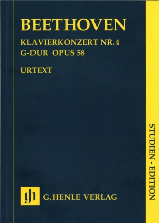 Konzert G-Dur Nr.4 op.58 fr Klavier und Orchester Studienpartitur