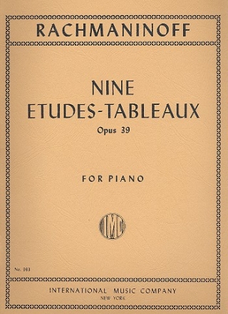 9 tudes-tableaux op.39 for piano