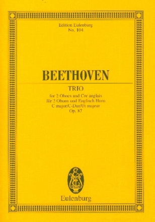 Trio C-Dur op.87 für 2 Oboen und Englisch Horn Studienpartitur