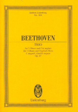 Trio C-Dur op.87 fr 2 Oboen und Englisch Horn Studienpartitur