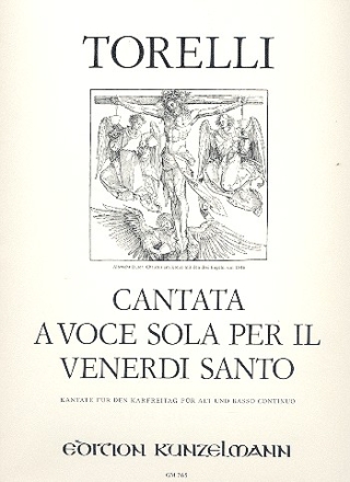 Cantata a voce sola per il venerdi santo fr Altstimme und Bc