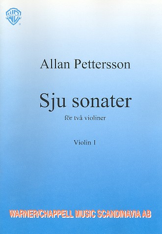 7 sonater foer 2 violiner Partitur