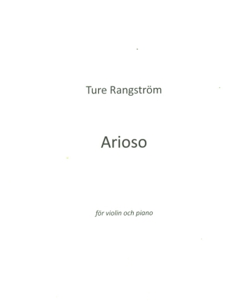 Arioso for violin and piano