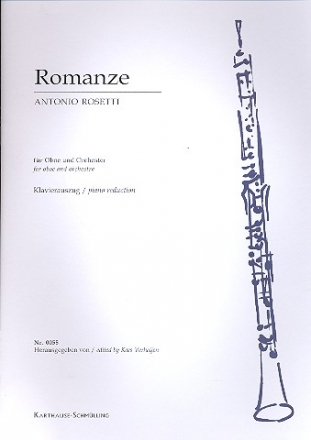 Romanze B-Dur  fr Oboe und Orchester Klavierauszug