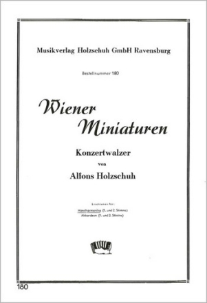 Wiener Miniaturen Walzer fr diatonische Handharmonika (mit 2. Stimme)