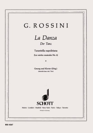 La danza Tarantella napoletana fr Gesang und Klavier (dt/fr/it)