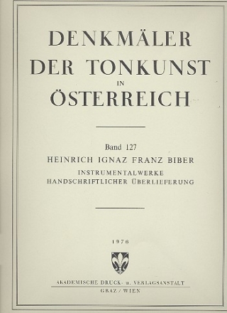 Instrumentalwerke handschriftlicher berlieferung