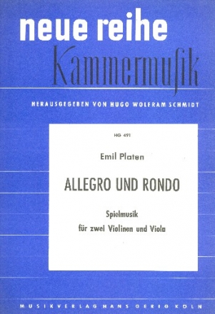 Allegro und Rondo Spielmusik fr 2 Violinen und Viola Partitur