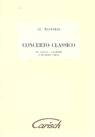 Concerto classico per cembalo o pianoforte e orchestra d'archi partitura