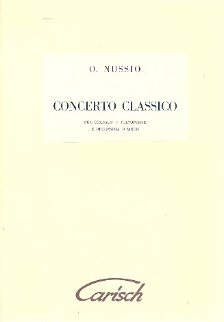 Concerto classico per cembalo o pianoforte e orchestra d'archi partitura
