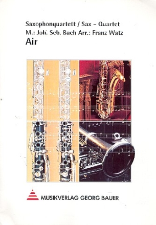 Air fr 4 Saxophone (SATB) Partitur und Stimmen