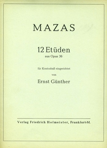 12 Etden aus op.36 fr Kontraba