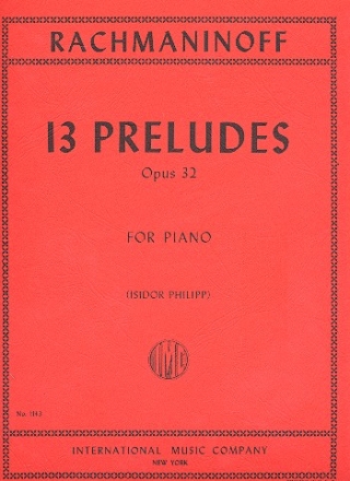 13 preludes op.32 for piano