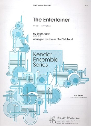 The Entertainer for 4 clarinets score and parts