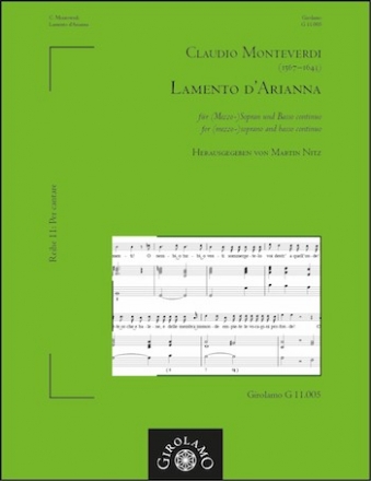 Lamento d'Arianna fr (Mezzo-)sopran und Bc Stimmen