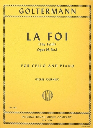 La foi op.95 no.1 for cello and piano