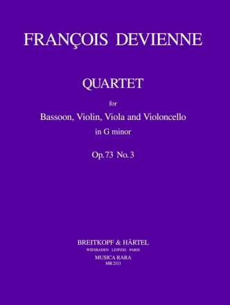 Quartett g-Moll op.73,3 fr Fagott, Violine, Viola und Violoncello Stimmen