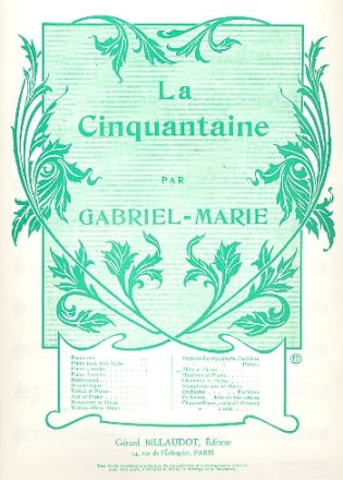 La Cinquantaine Air dans le style ancien pour flte et piano