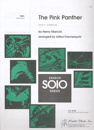 The pink Panther for tuba solo with piano