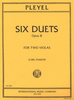 6 Duets op.8 for 2 violas PAASCH, CARL, ED.