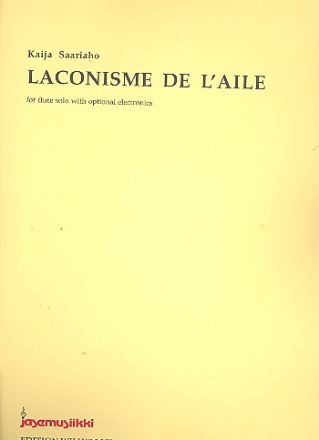 Laconisme de L'Aile for flute solo with optional electronics