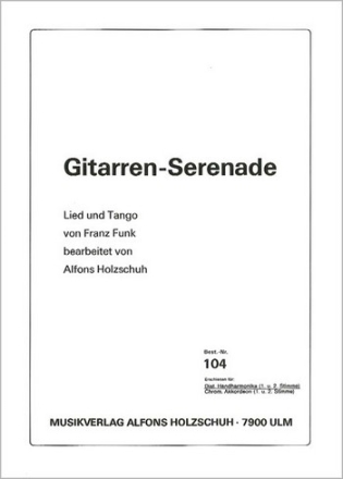 Gitarrenserenade fr diatonische Handharmonika (mit 2. Stimme)