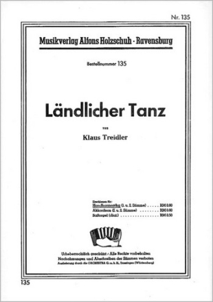 LAENDLICHER TANZ FUER DIAT. HAND- HARMONIKA (1.+2.STIMME)