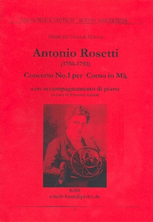 Konzert Es-Dur Nr.1 fr Horn und Orchester fr Horn in Es und Klavier