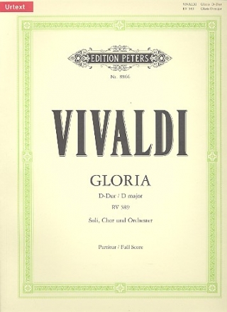 Gloria D-Dur RV589 fr Soli, gem Chor und Orchester Partitur
