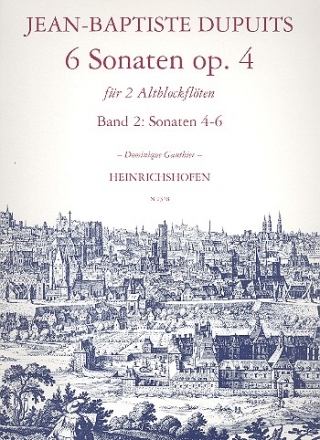 6 Sonaten op.4 Band 2 (Nr.4-6) fr 2 Altblockflten