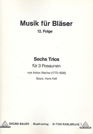 6 Trios for 3 trumpets Partitur und Stimmen