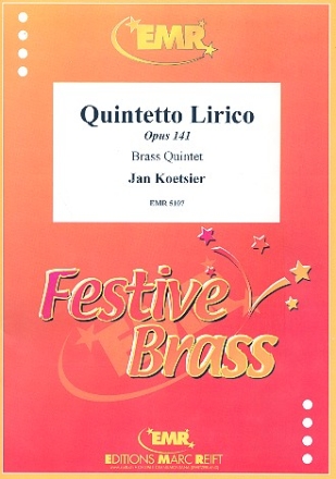 Qintetto lirico op.141 for brass quintet score and parts