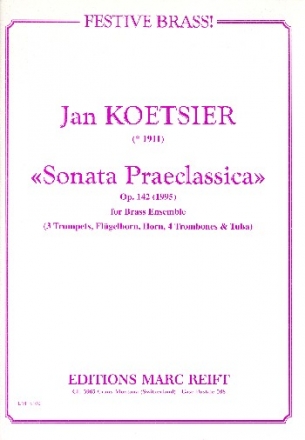 Sonata praeclassica op.142 for brass ensemble score and parts