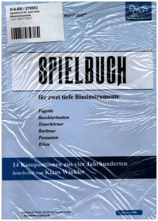 Spielbuch fr 2 tiefe Blasinstrumente in B oder C 2 Spielpartituren