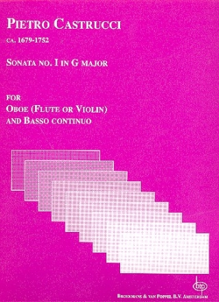 Sonata G major no.1 for oboe (flute, violin) and bc