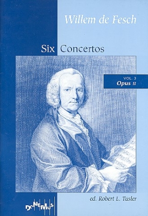 6 Concertos op.2 for string orchestra score Din A4