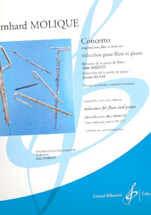 Concerto re mineur pour flte et orchestre pour flte et piano
