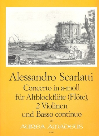 Concerto a-Moll fr Altblockflte (Flte), 2 Violinen und Bc Stimmen