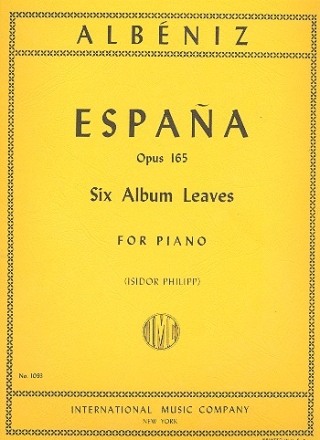 Espana op.165 6 Album Leaves for piano