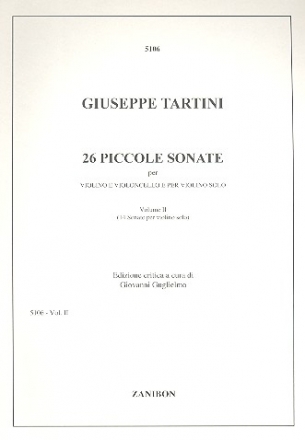 26 piccole sonate vol.2 (nos.13-26) sonate no.14 e 15 per violino e cello, nos.13 e 16-26 per violino