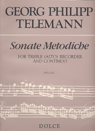 Sonate metodiche for treble (alto) recorder and bc parts